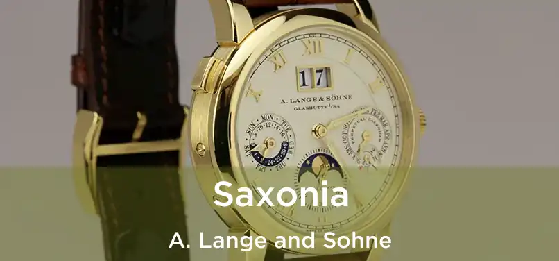  Saxonia A. Lange and Sohne